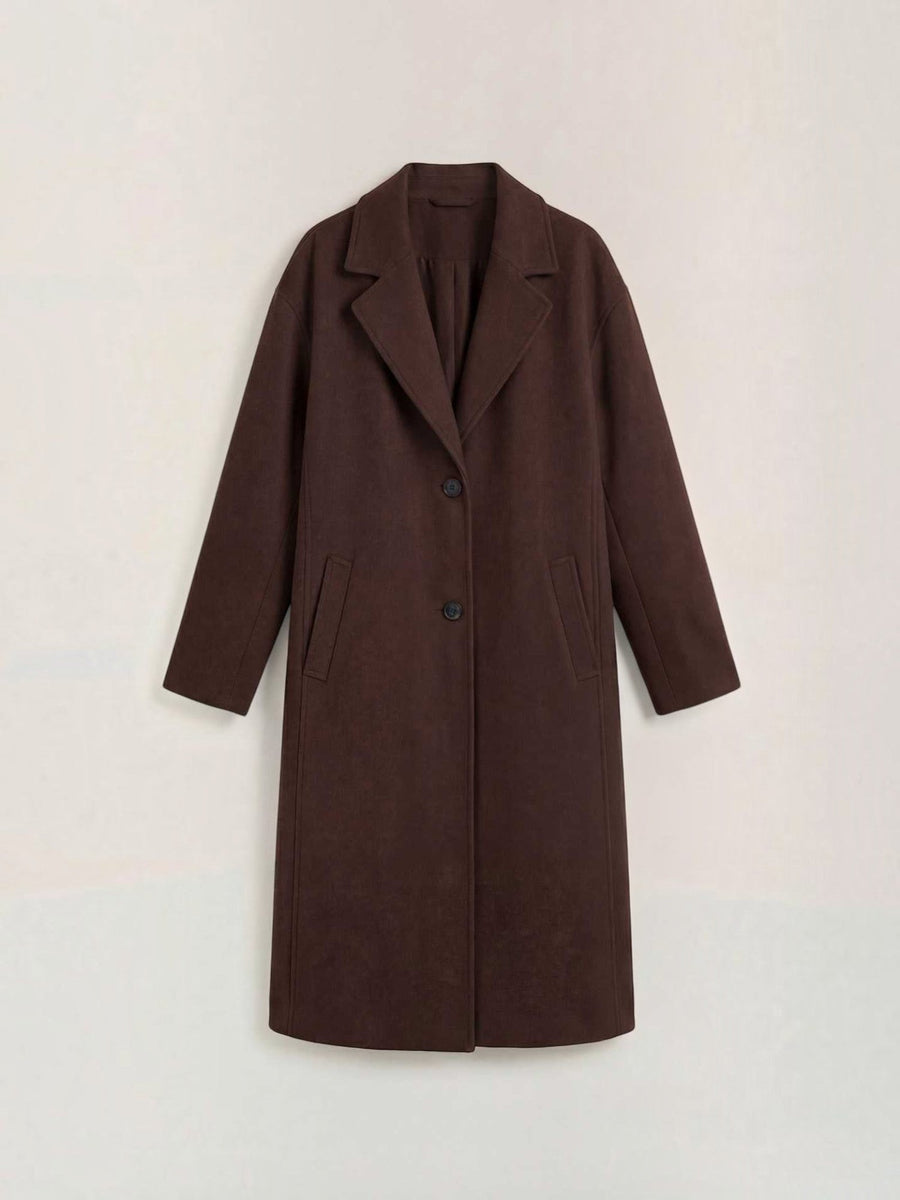 Diane Wool Look Oversized Long Coat