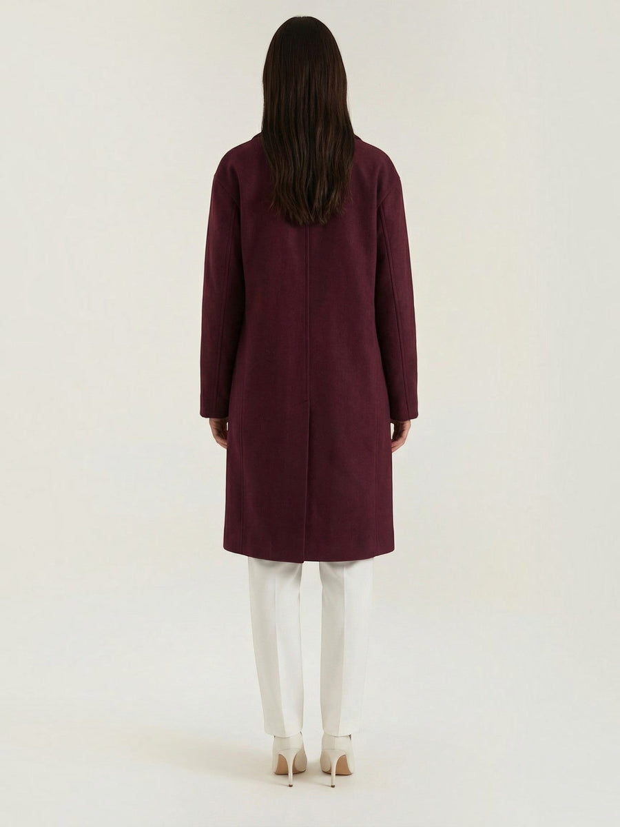 Diane Wool Look Oversized Long Coat