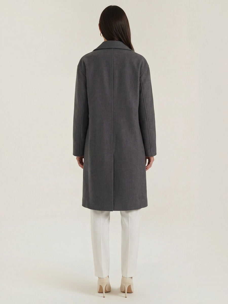 Diane Wool Look Oversized Long Coat