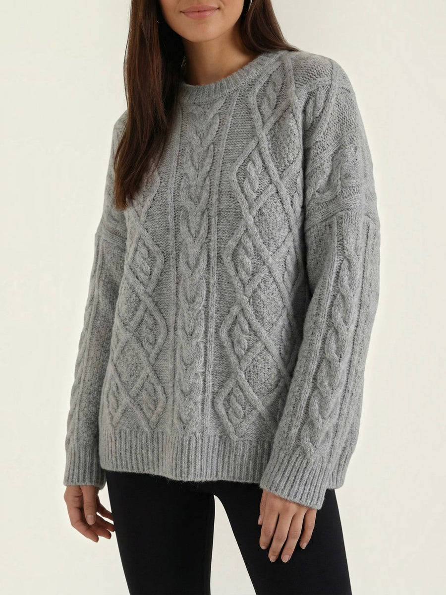 Edna Cable Knit Oversized Sweater