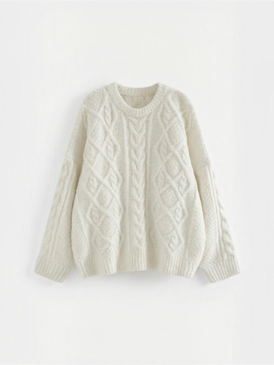Edna Cable Knit Oversized Sweater
