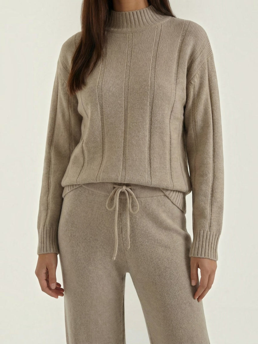 Eleanor Knit Sweater and Wide Leg Pants Set