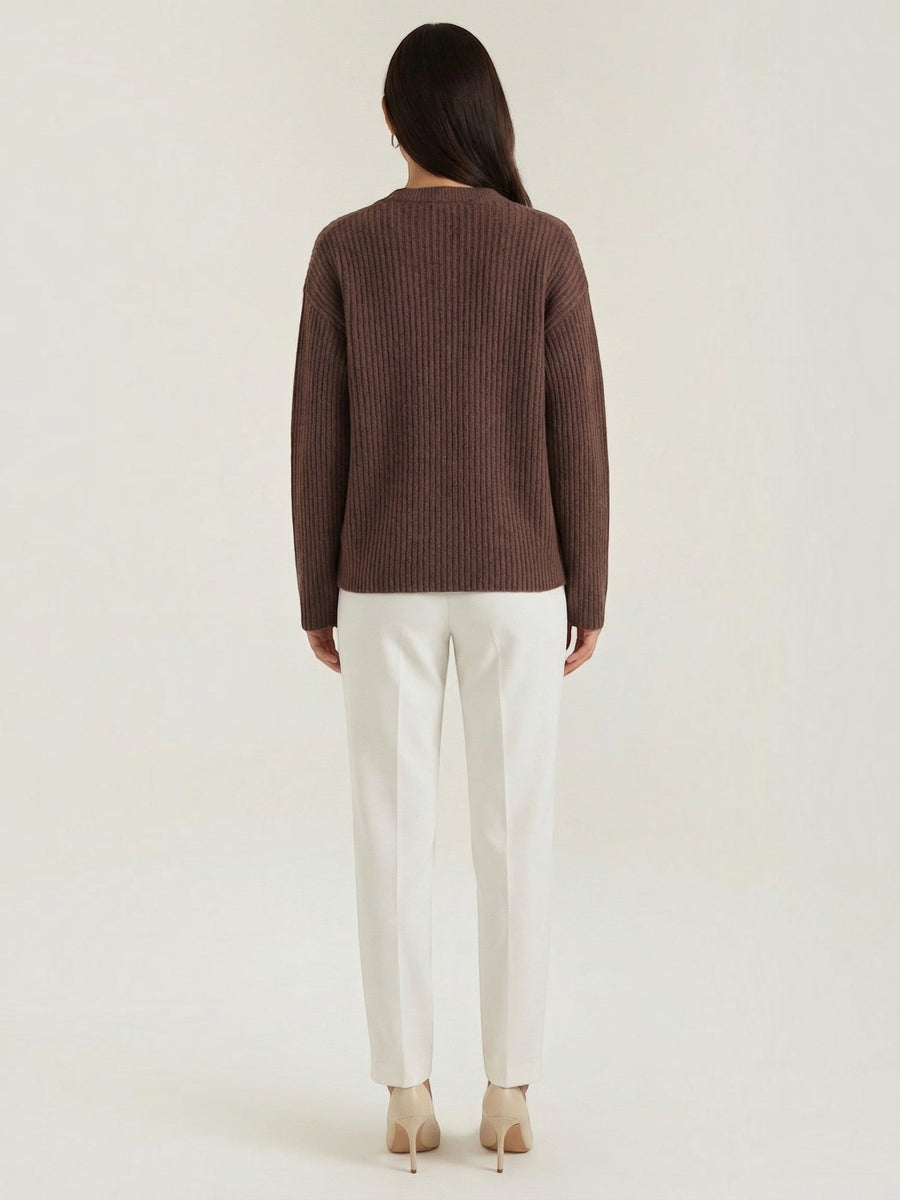 Frances Wide Rib Oversized Cardigan with Pocket