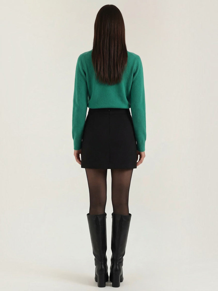 Gladys Polo Collar Button Front Knit Top