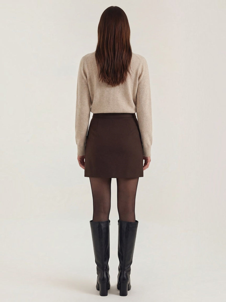 Gladys Polo Collar Button Front Knit Top