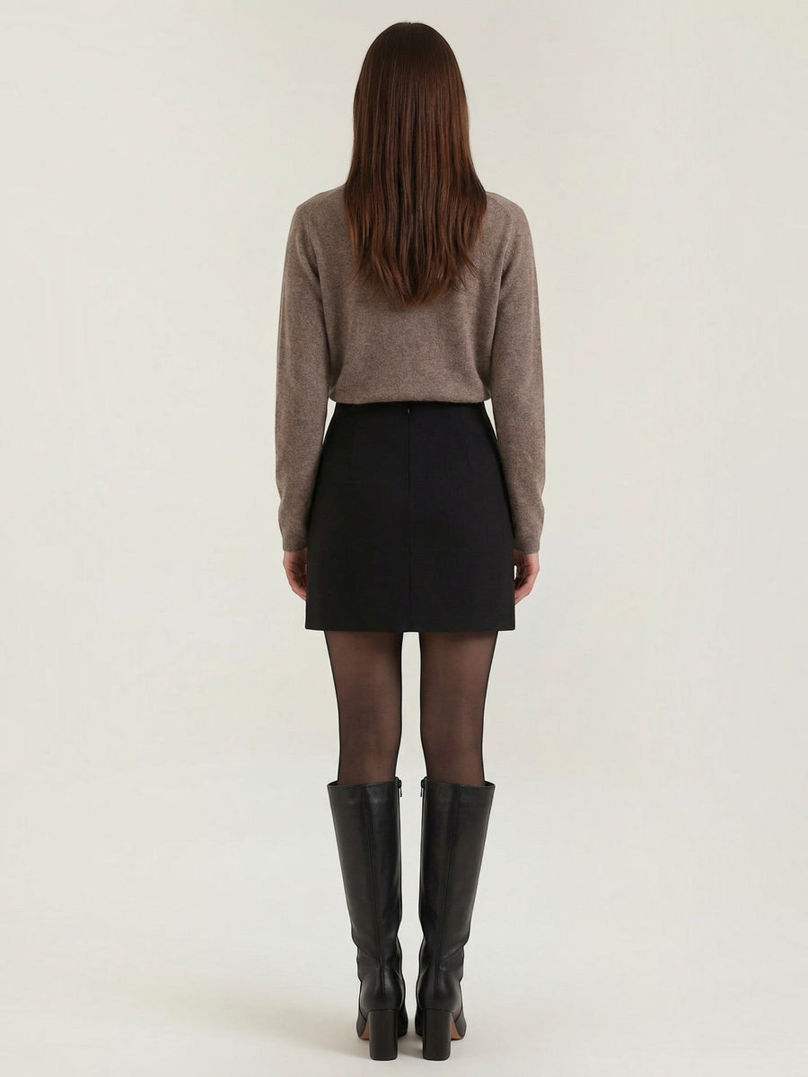 Gladys Polo Collar Button Front Knit Top