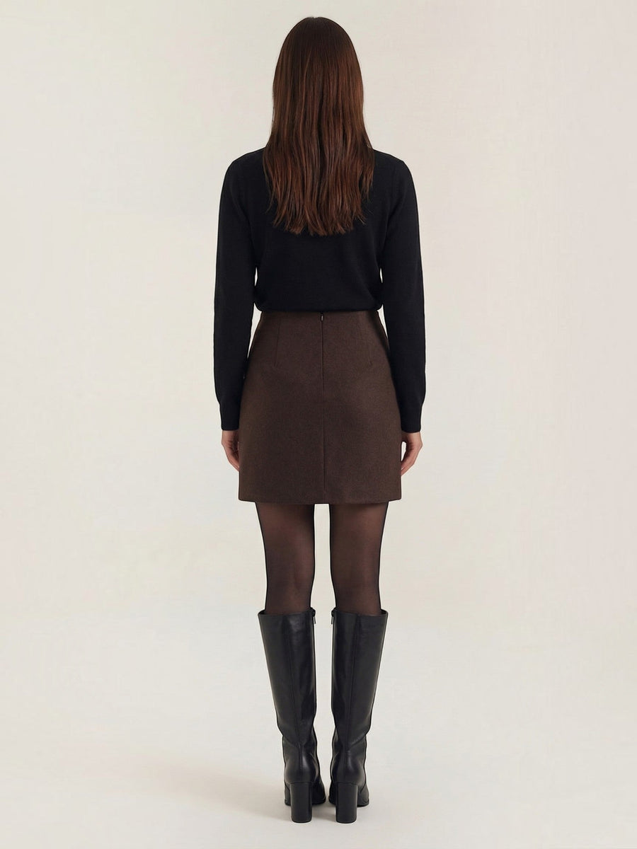 Gladys Polo Collar Button Front Knit Top