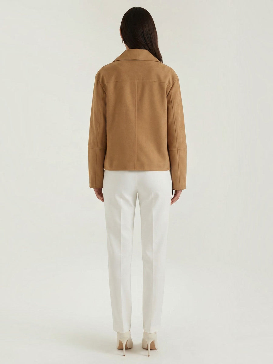Julie Shirt Collar Patch Pocket Jacket