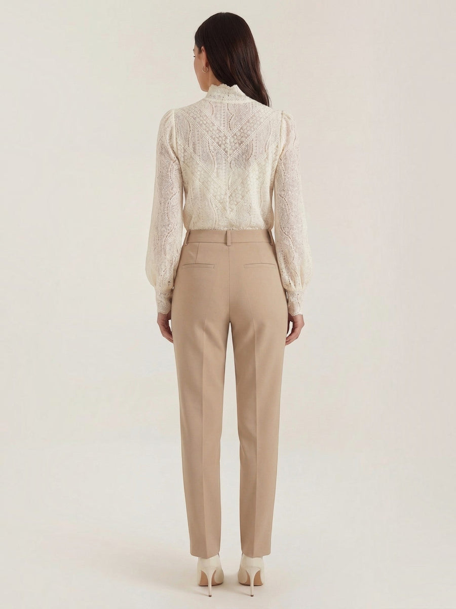 Loretta Lace Puff Sleeve Blouse