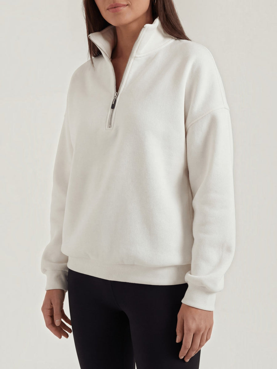 Lori Oversized Quarter Zip Sweatshirt