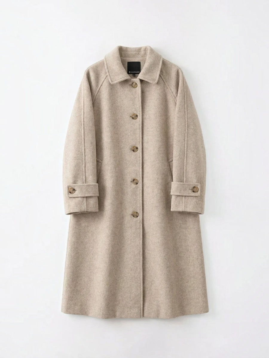Martha Wool Look Button Front Coat