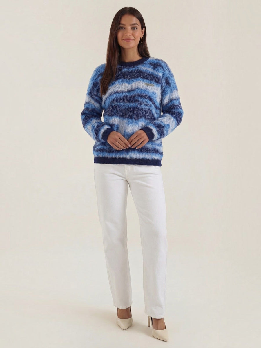 Melanie Multicolour Striped Knit Sweater