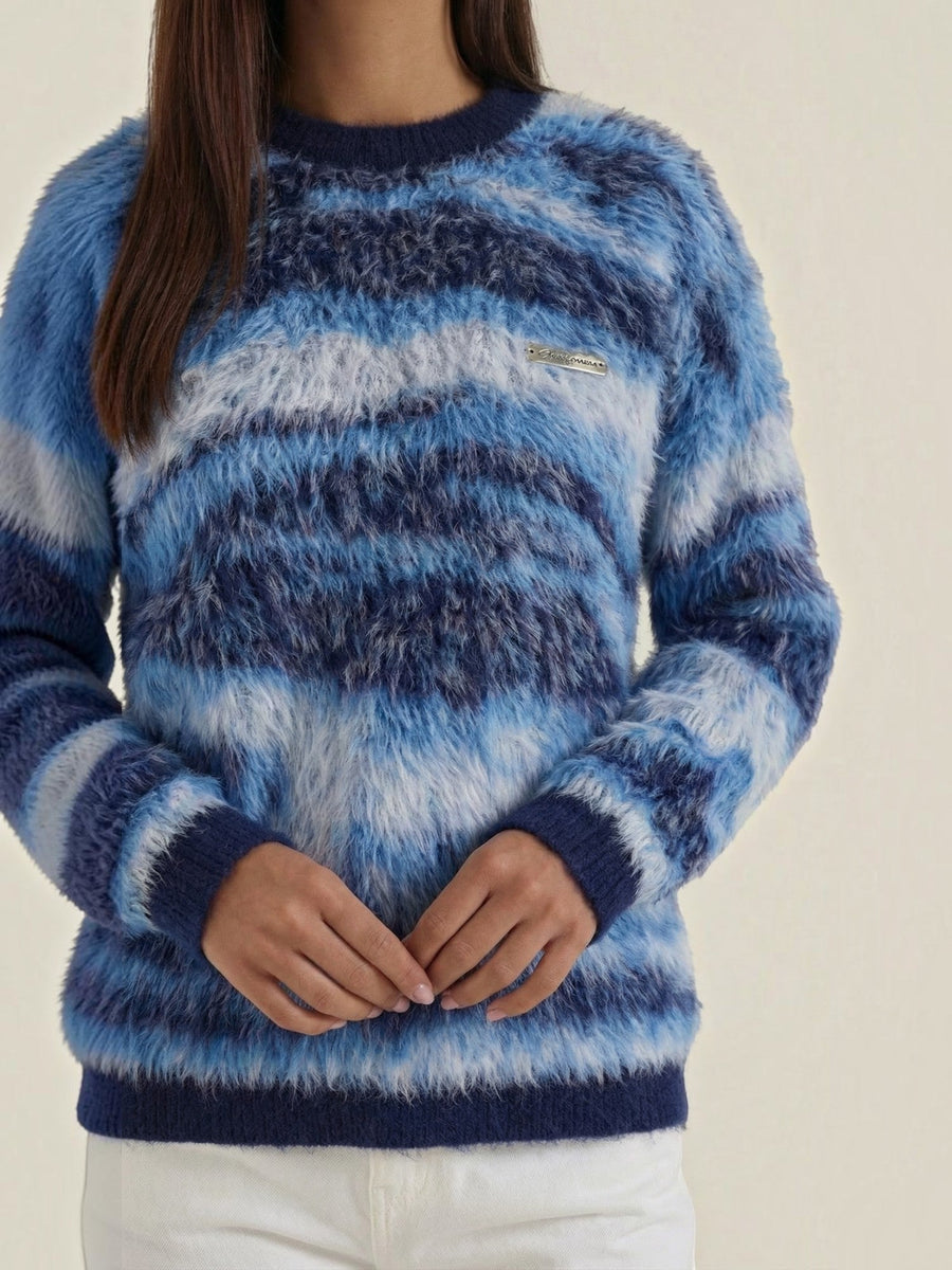 Melanie Multicolour Striped Knit Sweater