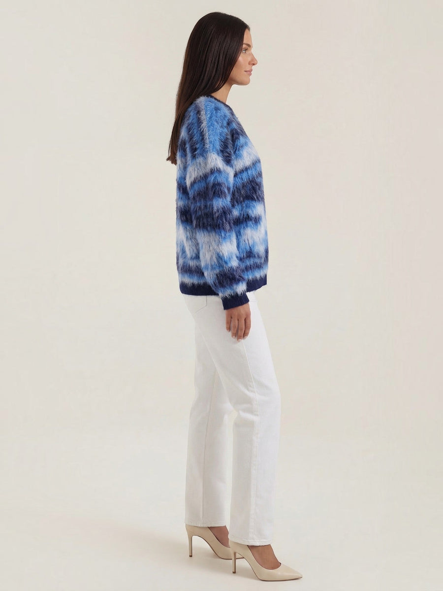 Melanie Multicolour Striped Knit Sweater