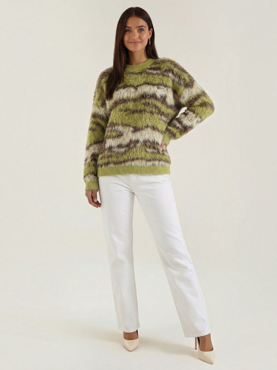 Melanie Multicolour Striped Knit Sweater