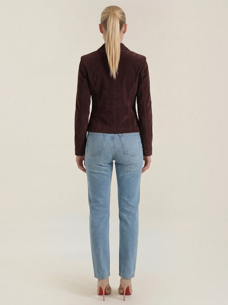 Natasha Corduroy Look Button Blazer
