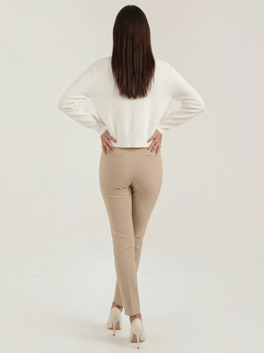 Phyllis Gold Button Cropped V Neck Cardigan