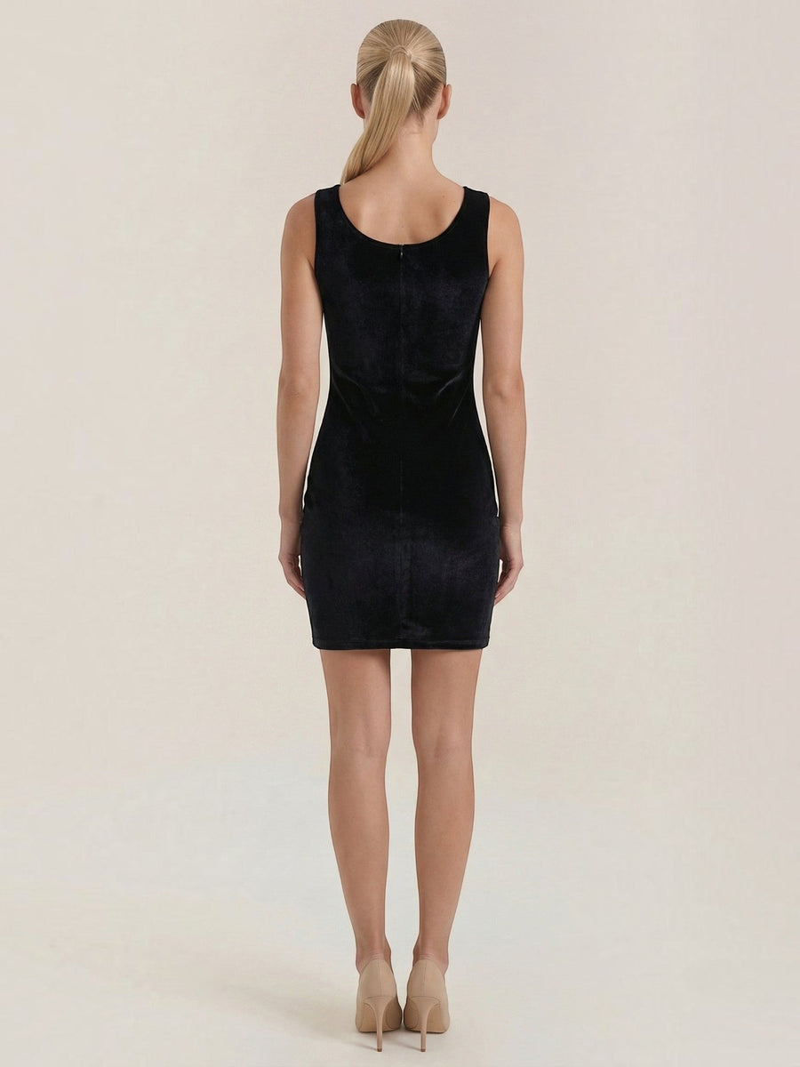 Rachelle Velvet Square Neck Bodycon Mini Dress