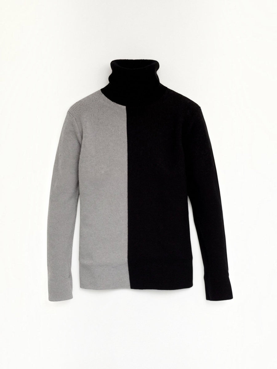 Shannon Colour Block Turtleneck Sweater
