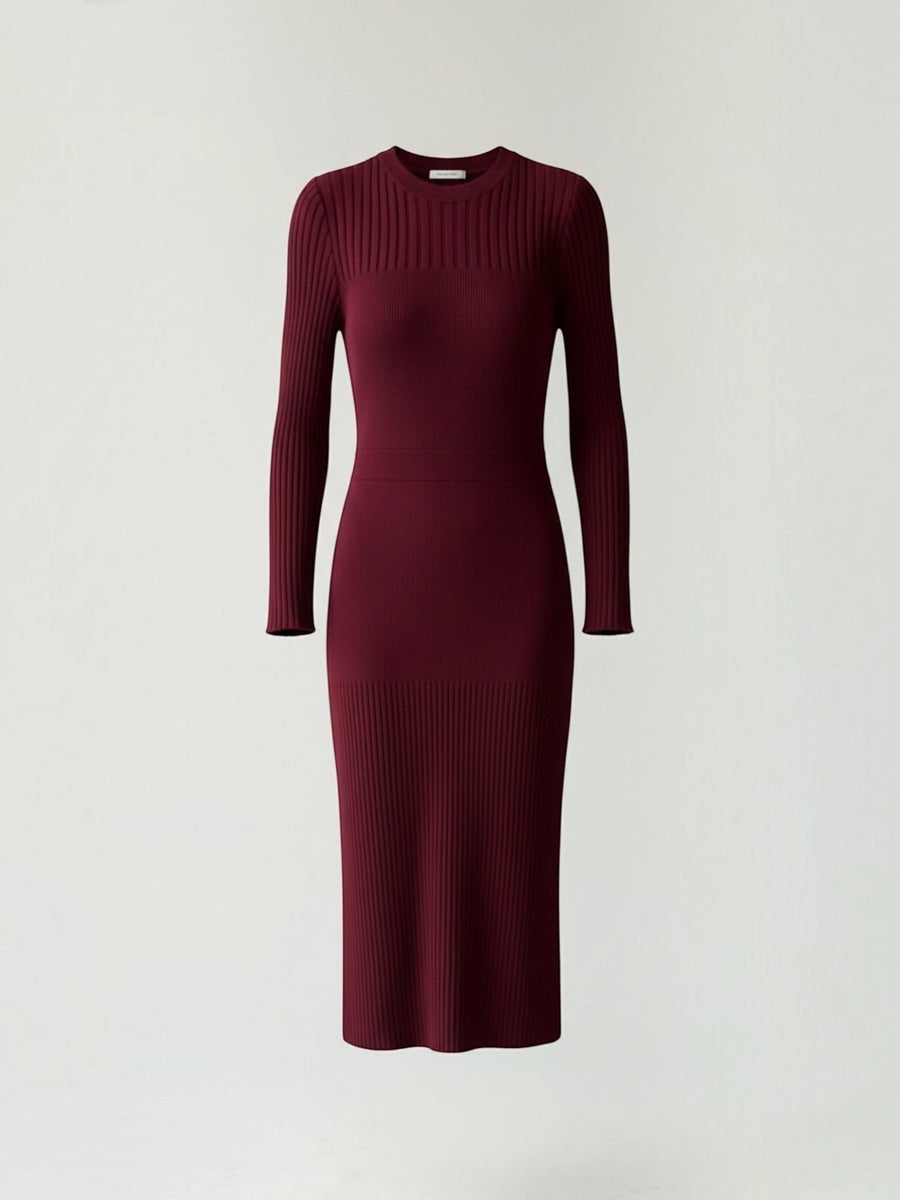 Sheila Ribbed Knit Bodycon Midi Dress