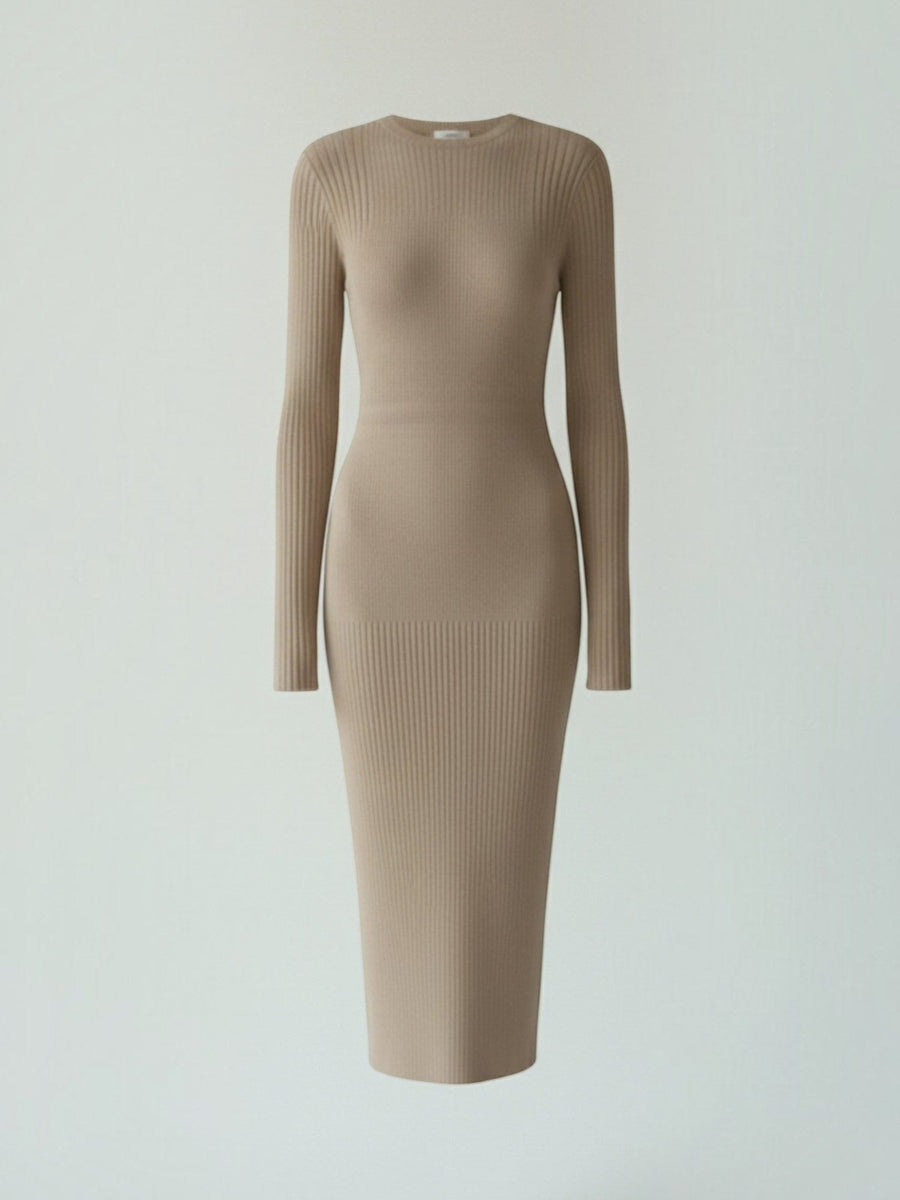 Sheila Ribbed Knit Bodycon Midi Dress