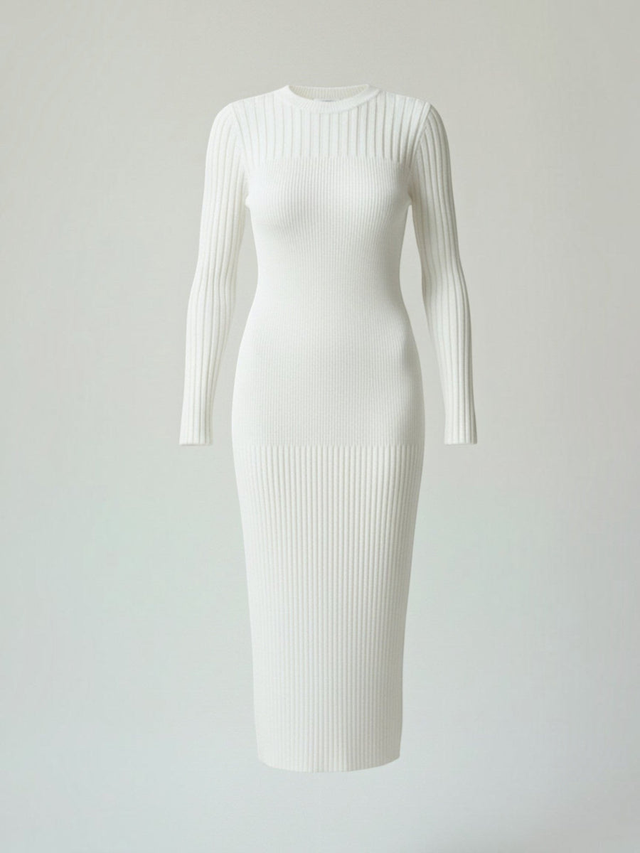 Sheila Ribbed Knit Bodycon Midi Dress