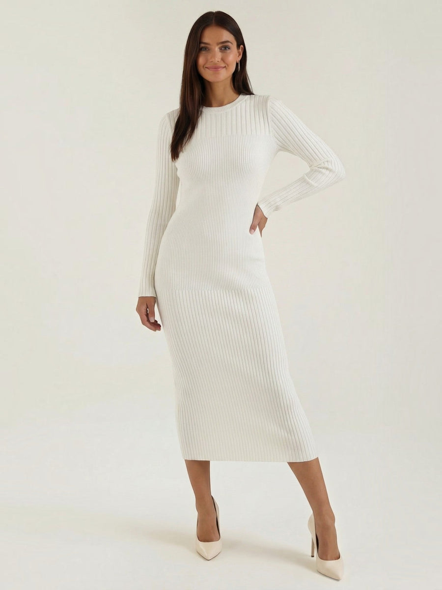 Sheila Ribbed Knit Bodycon Midi Dress
