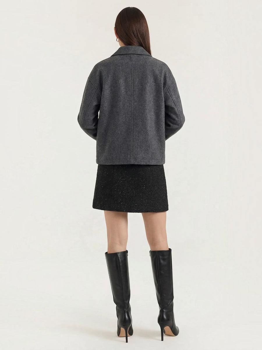 Tasha Glitter Boucle Mini Skirt