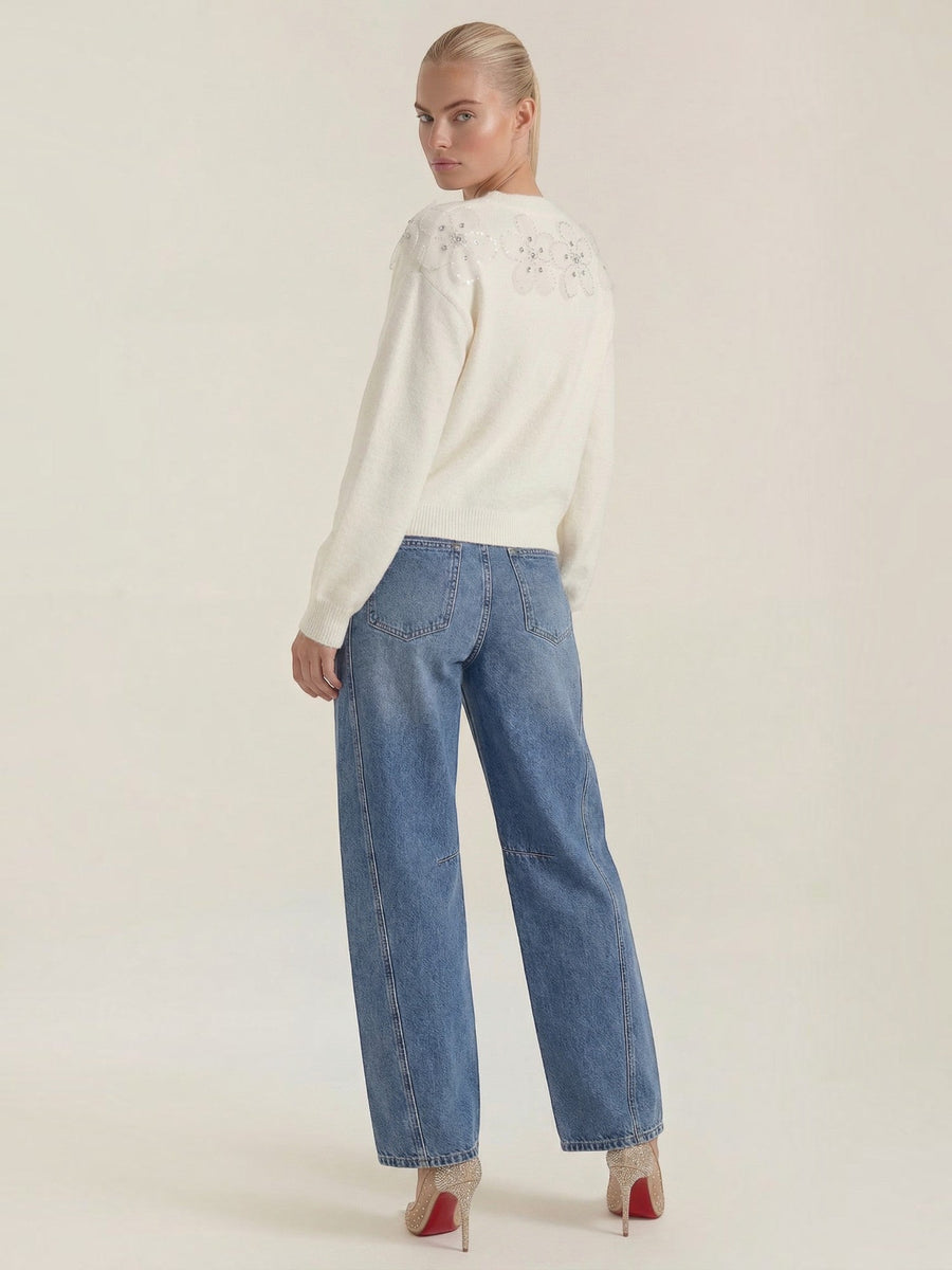 Vicki High Waisted Barrel Fit Jeans