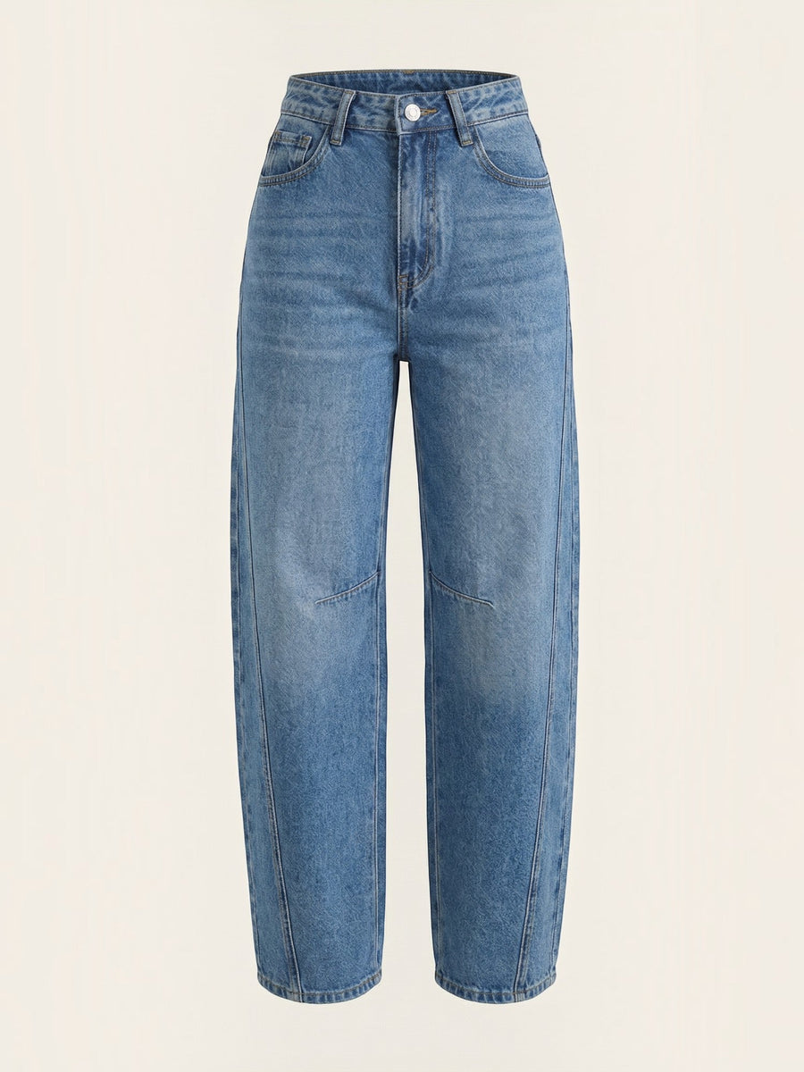 Vicki High Waisted Barrel Fit Jeans