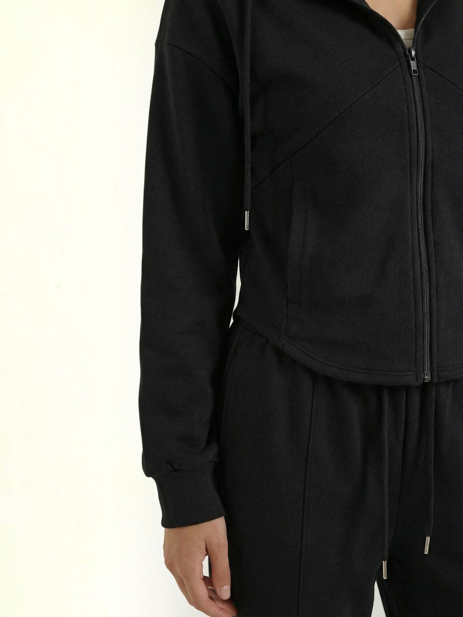 Yolanda Zip Hoodie and Wide Leg Pants Set