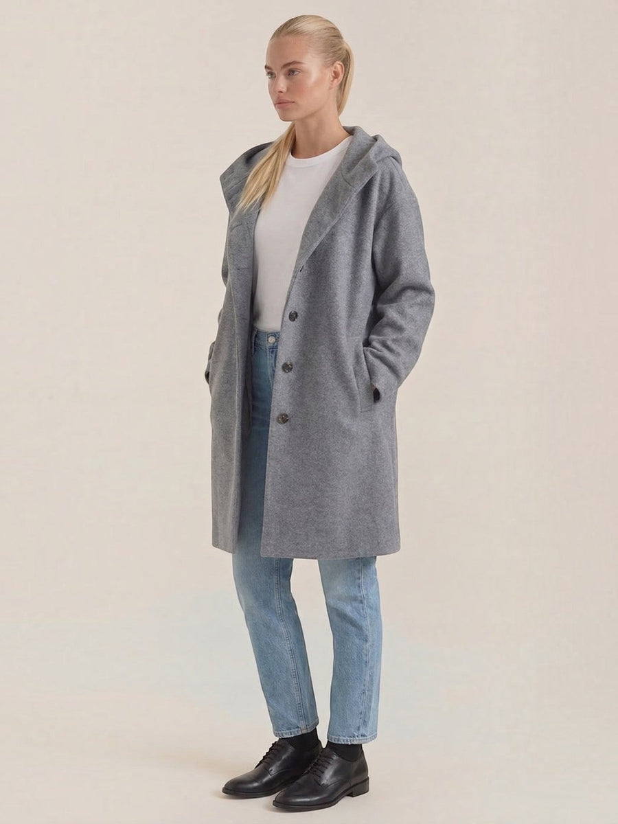 Meredith Oversized Hooded Coat