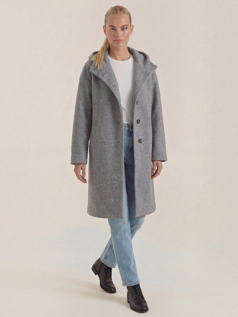 Meredith Oversized Hooded Coat
