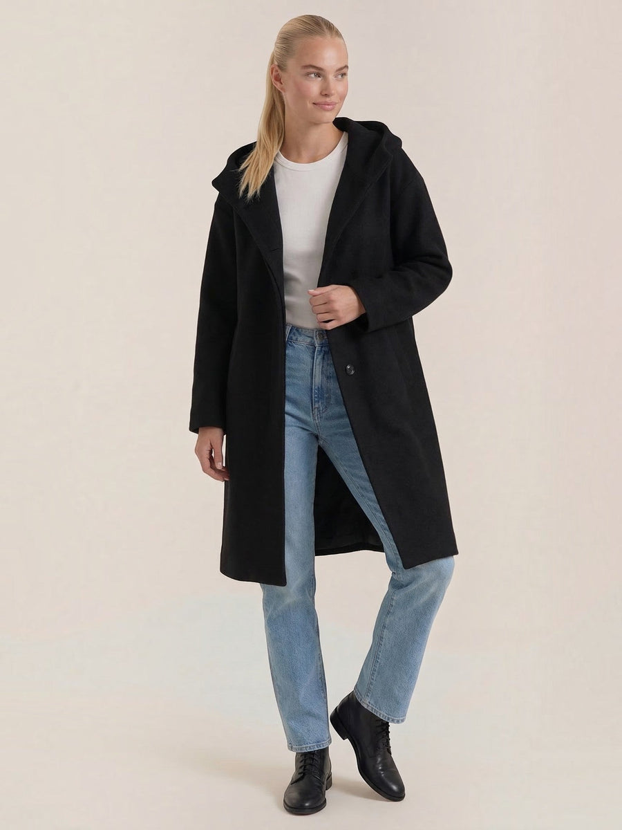 Meredith Oversized Hooded Coat