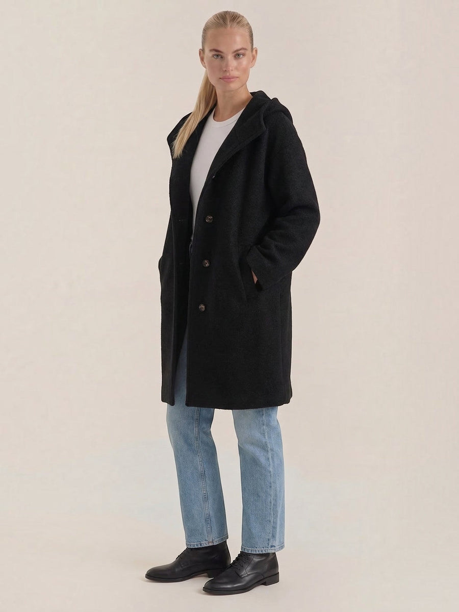 Meredith Oversized Hooded Coat