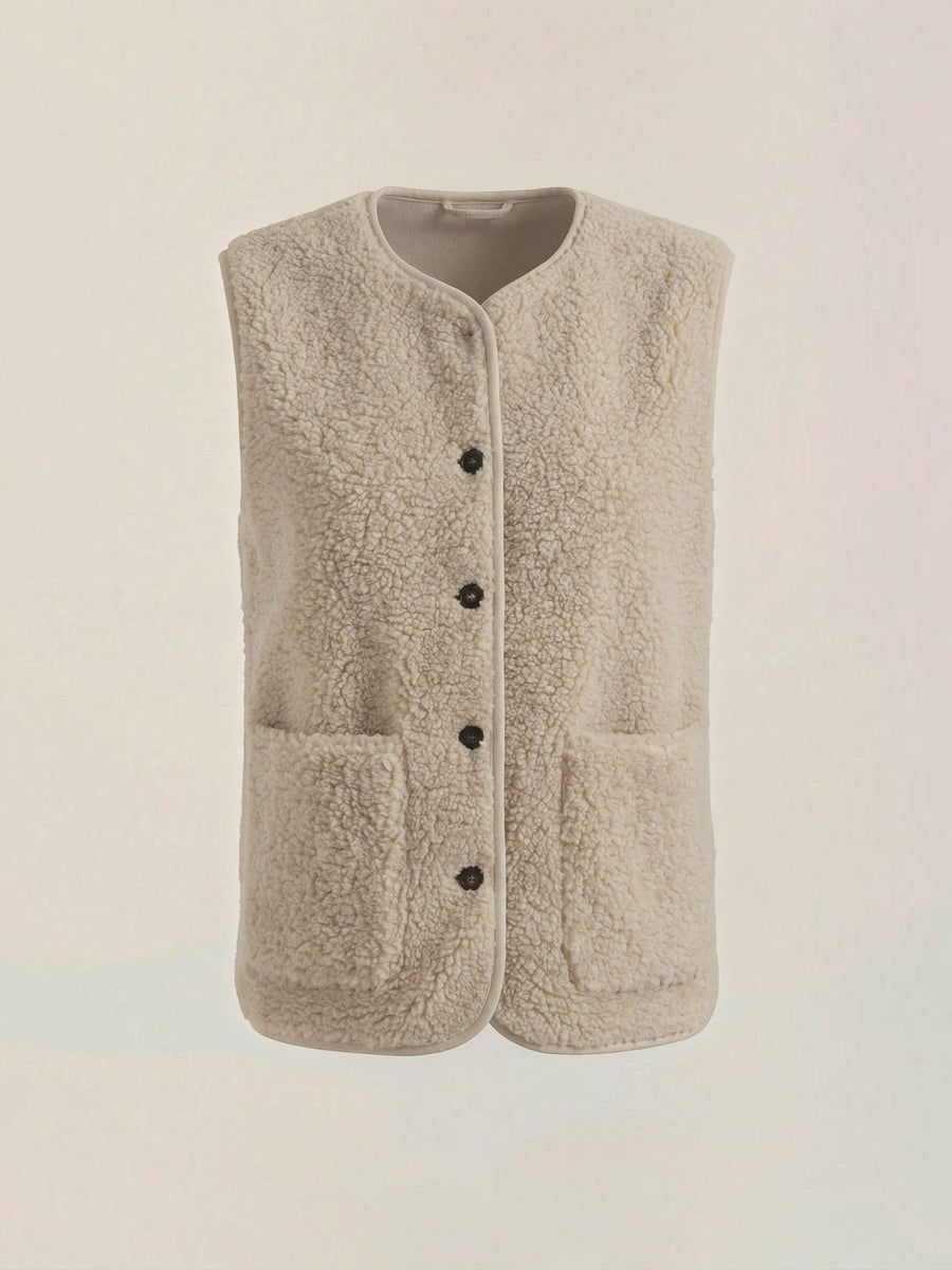 Myra Teddy Fleece Vest