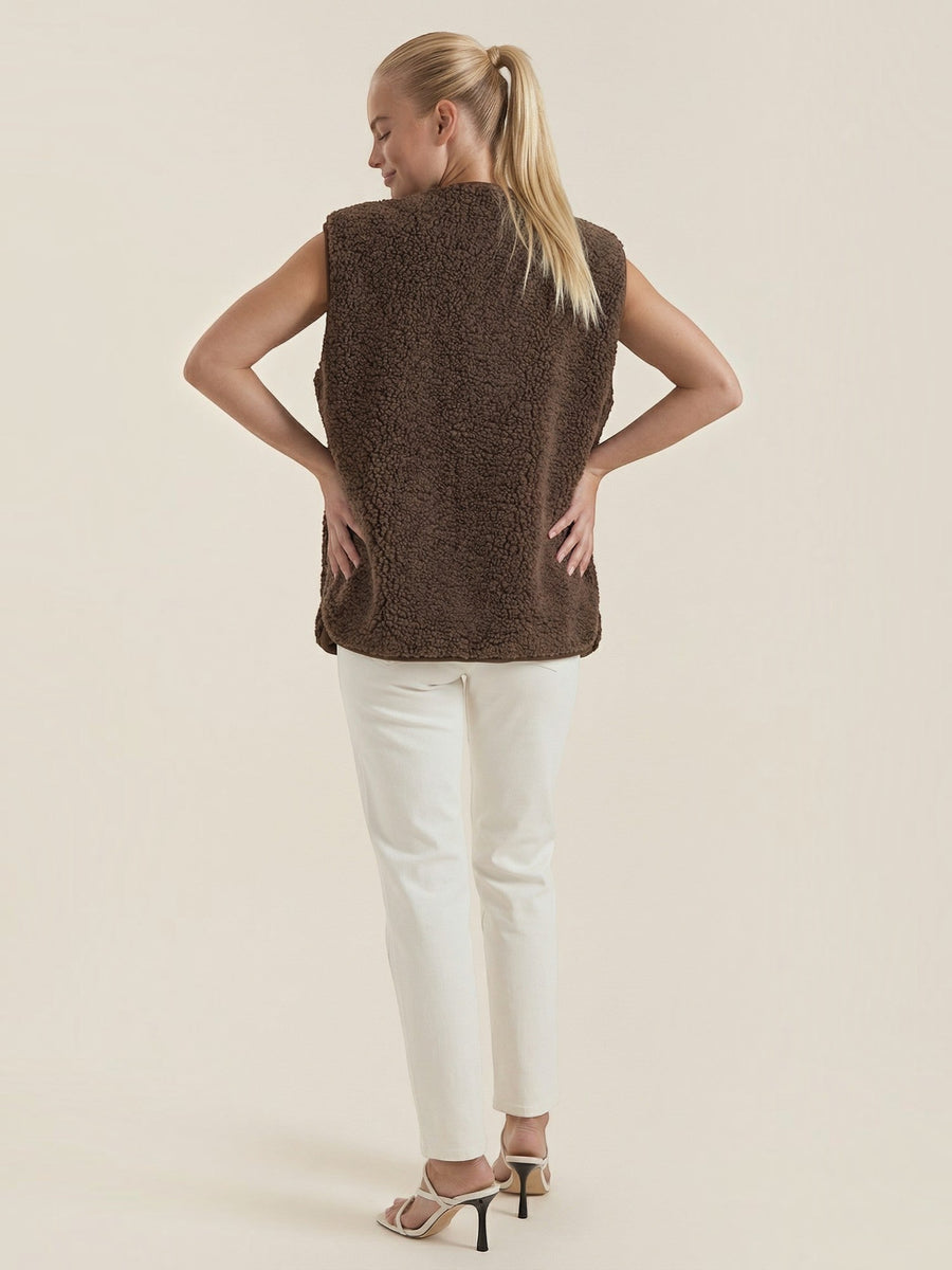 Myra Teddy Fleece Vest