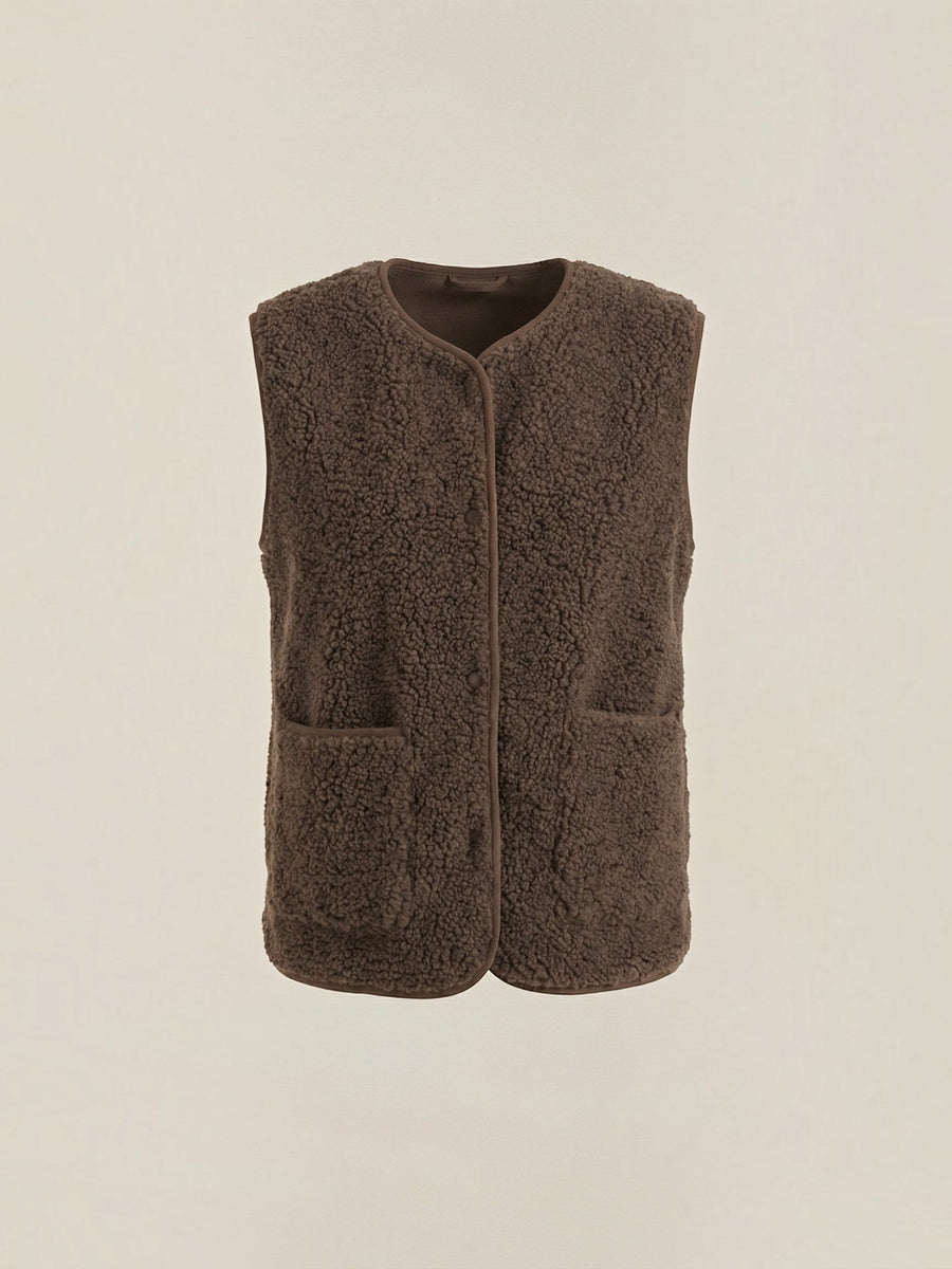 Myra Teddy Fleece Vest