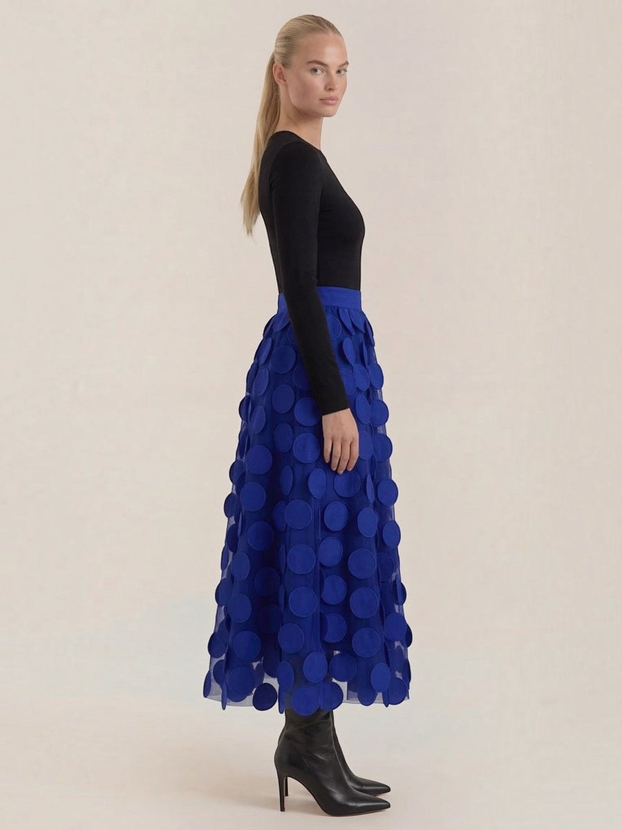 Olga Circle Applique Tulle Skirt
