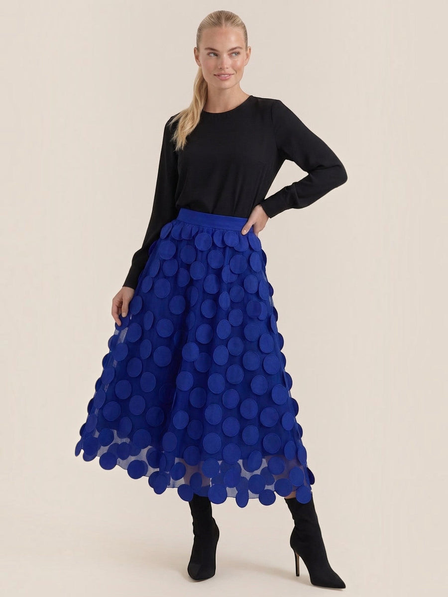 Olga Circle Applique Tulle Skirt