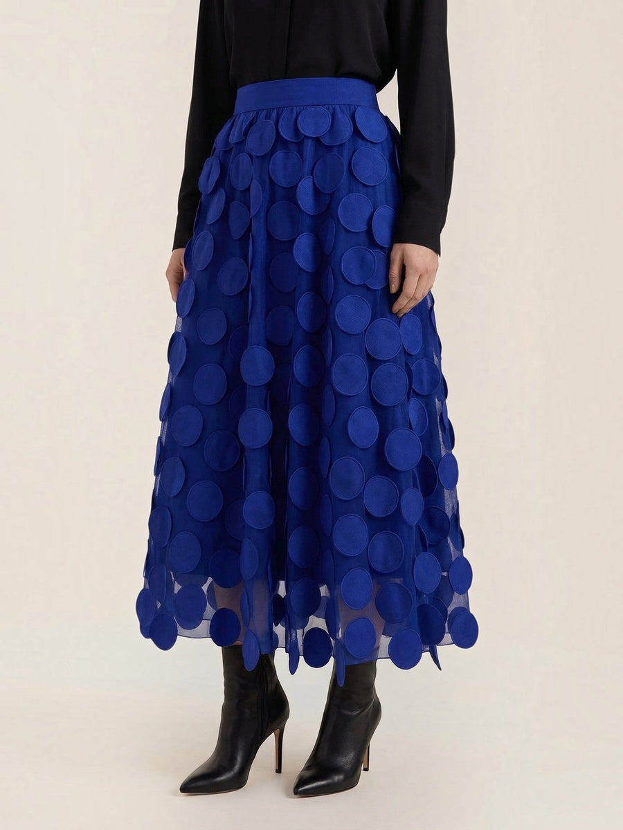 Olga Circle Applique Tulle Skirt