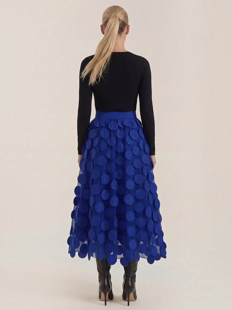 Olga Circle Applique Tulle Skirt