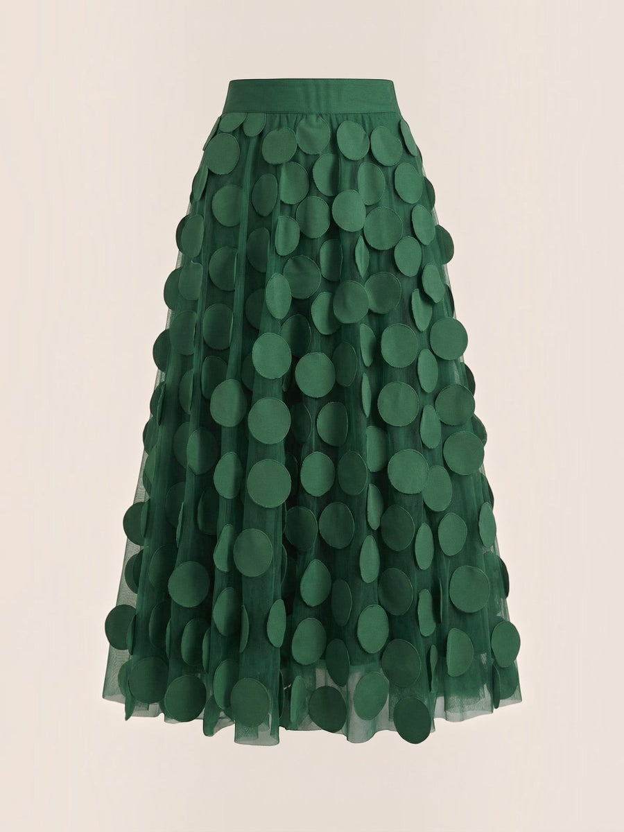 Olga Circle Applique Tulle Skirt