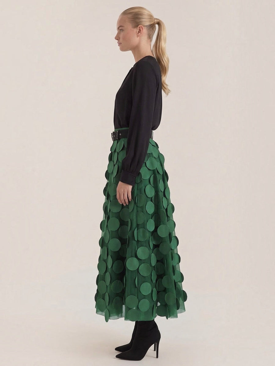 Olga Circle Applique Tulle Skirt