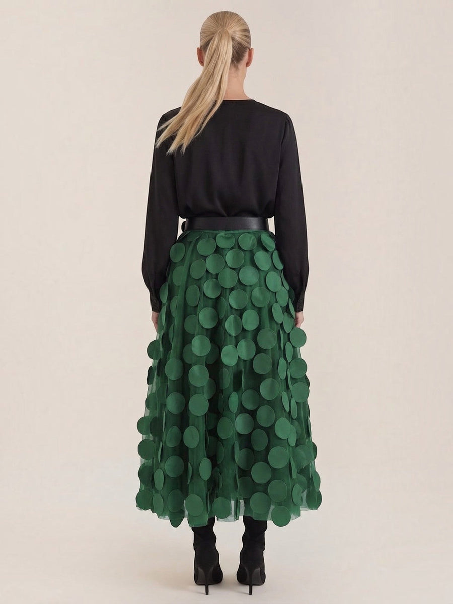 Olga Circle Applique Tulle Skirt