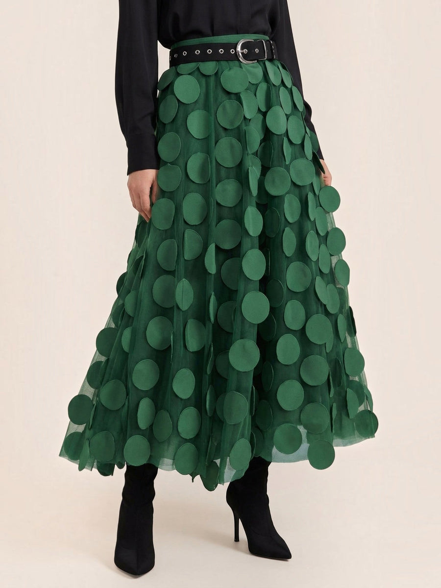 Olga Circle Applique Tulle Skirt