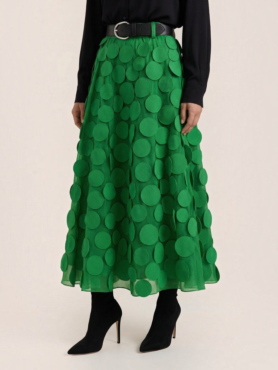 Olga Circle Applique Tulle Skirt