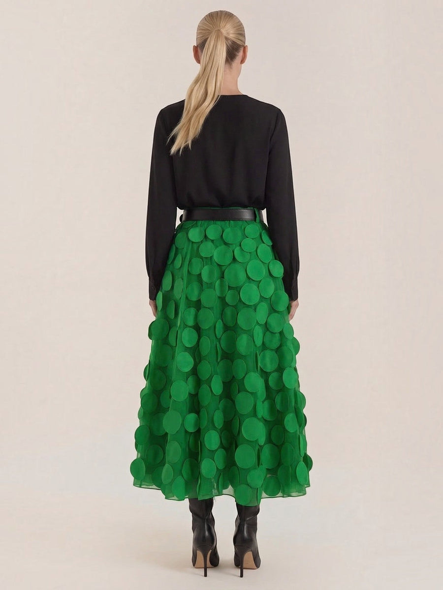 Olga Circle Applique Tulle Skirt
