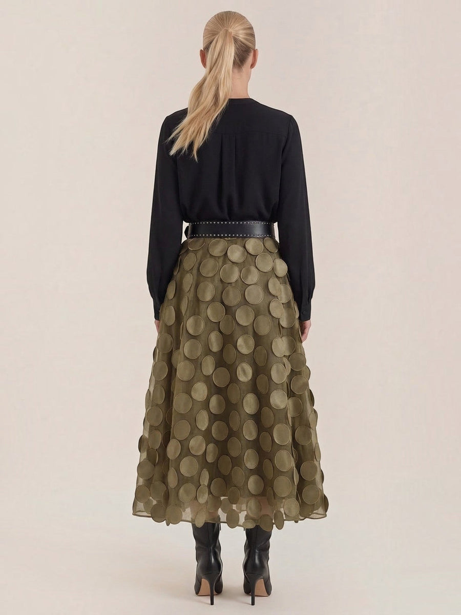 Olga Circle Applique Tulle Skirt