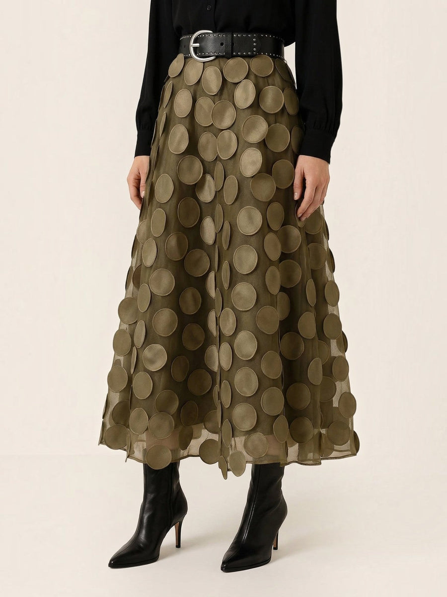 Olga Circle Applique Tulle Skirt
